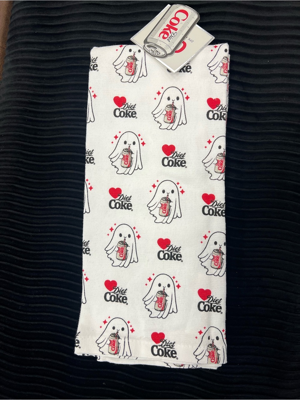 Diet Coke Ghost Halloween Towel Set 2pk